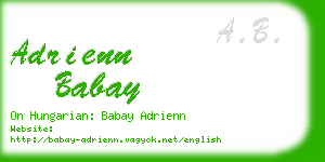 adrienn babay business card